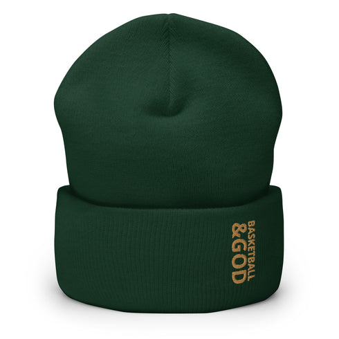 Basketball &God Zest Cuffed Beanie